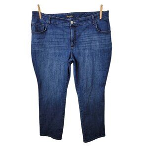 Lee Jeans Plus Size 24W Petite Denim High Rise Straight Leg 24 Relaxed fit
